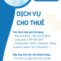 Dịch vụ cho thuê máy lạnh