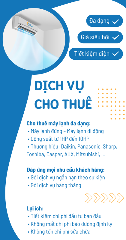 Cho thuê máy lạnh