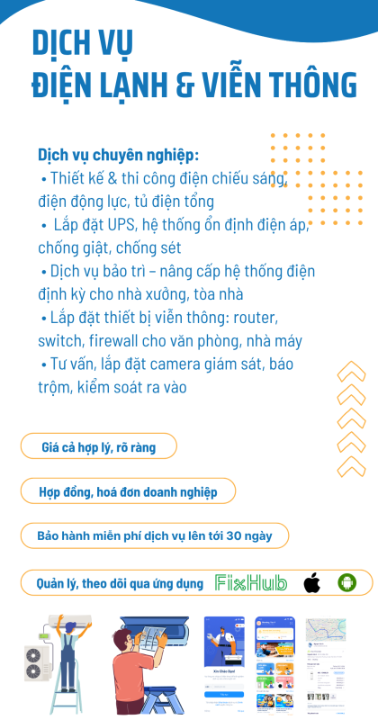 Dịch vụ điện lạnh và viễn thông